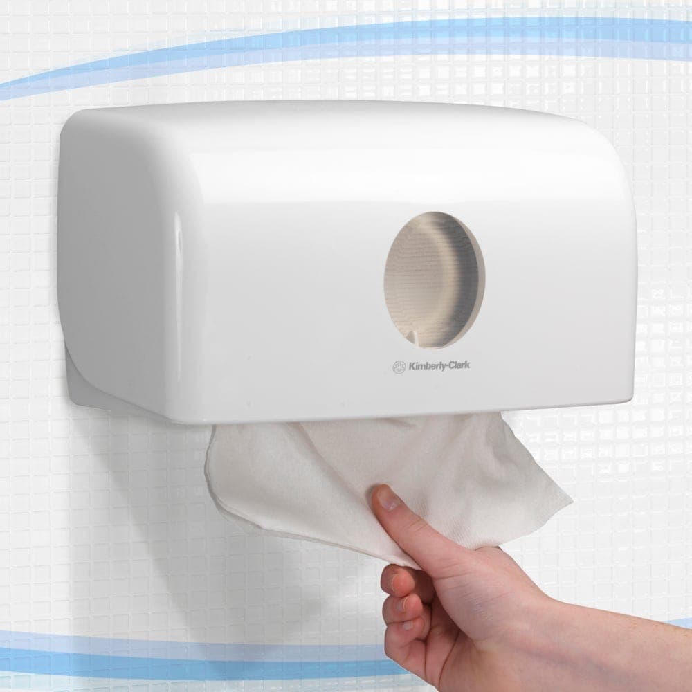 Skammtari fyrir miðaþurrkur compact hvítur