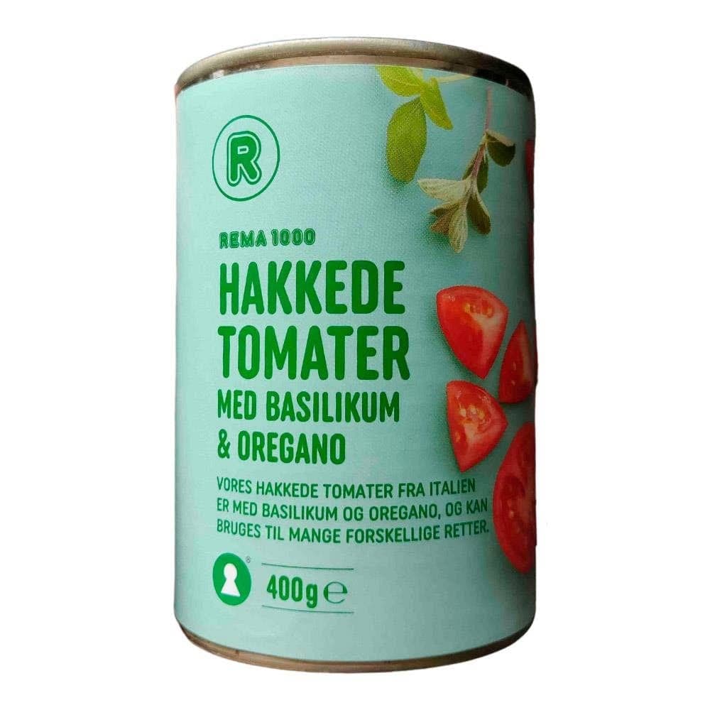 Hakkaðir Tómatar með Basil, 12x 400g
