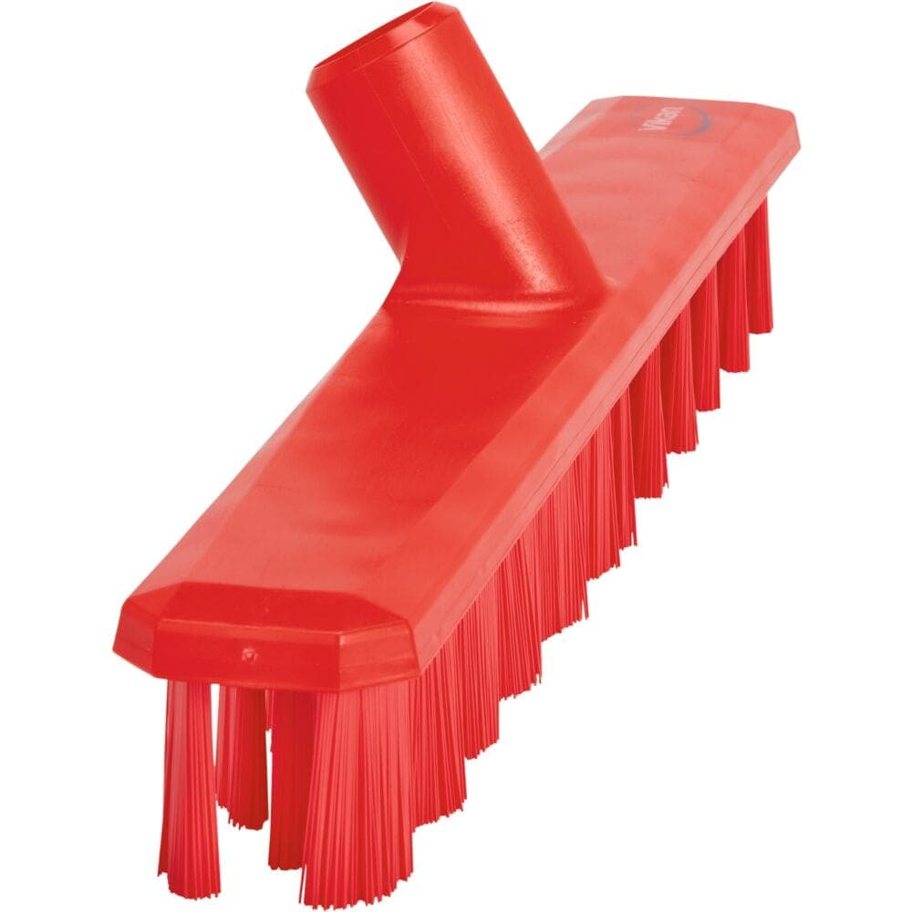 Gólfskrúbbur 40cm stíf hár rauður