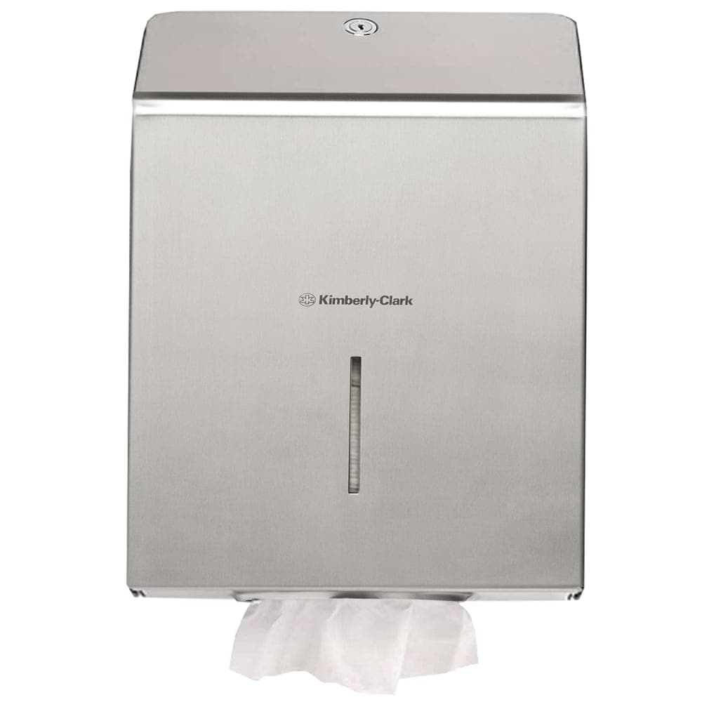 Skammtari fyrir handþurrkur stál