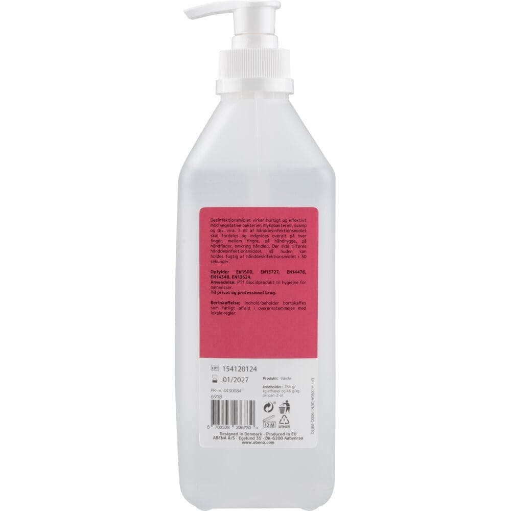 Handsótthreinsigel 85% með glýseríni, 15x 600ml