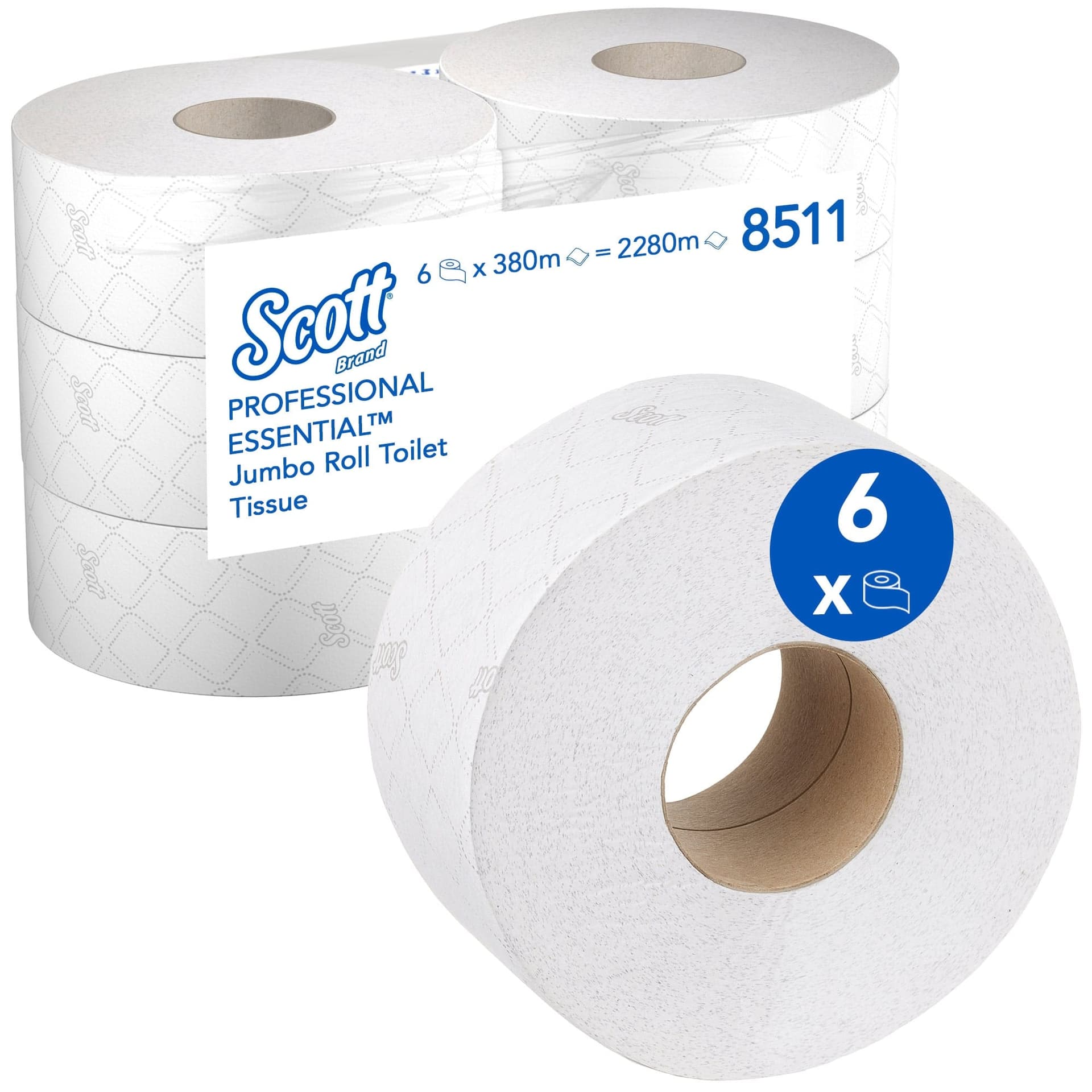 Salernisrúllur Jumbo 2L 380m, 6stk